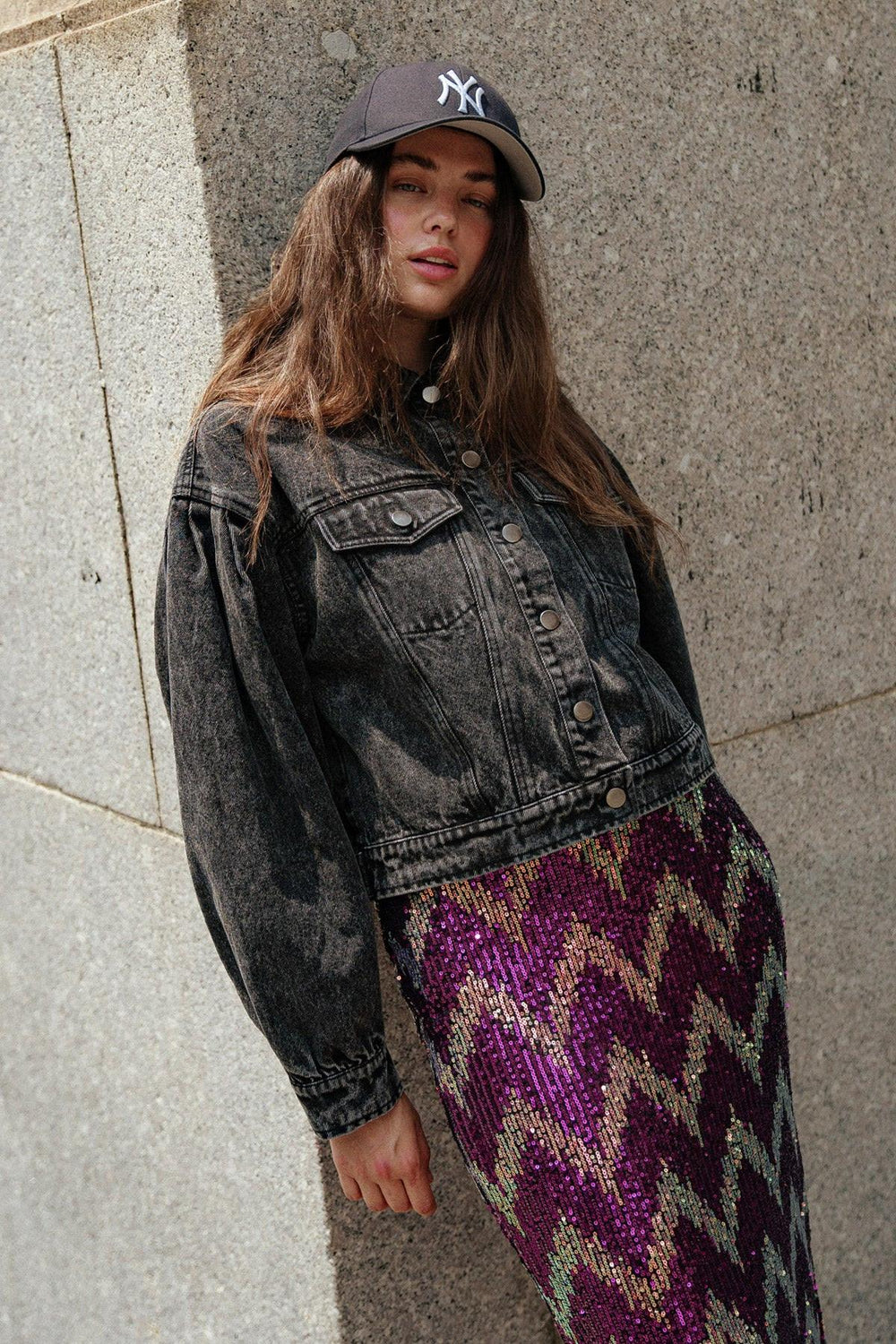 See You Go Denim Jacket from KADOU Boutique