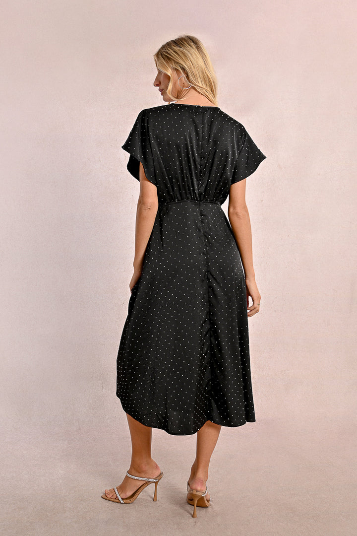 V-Neck Bling Dress