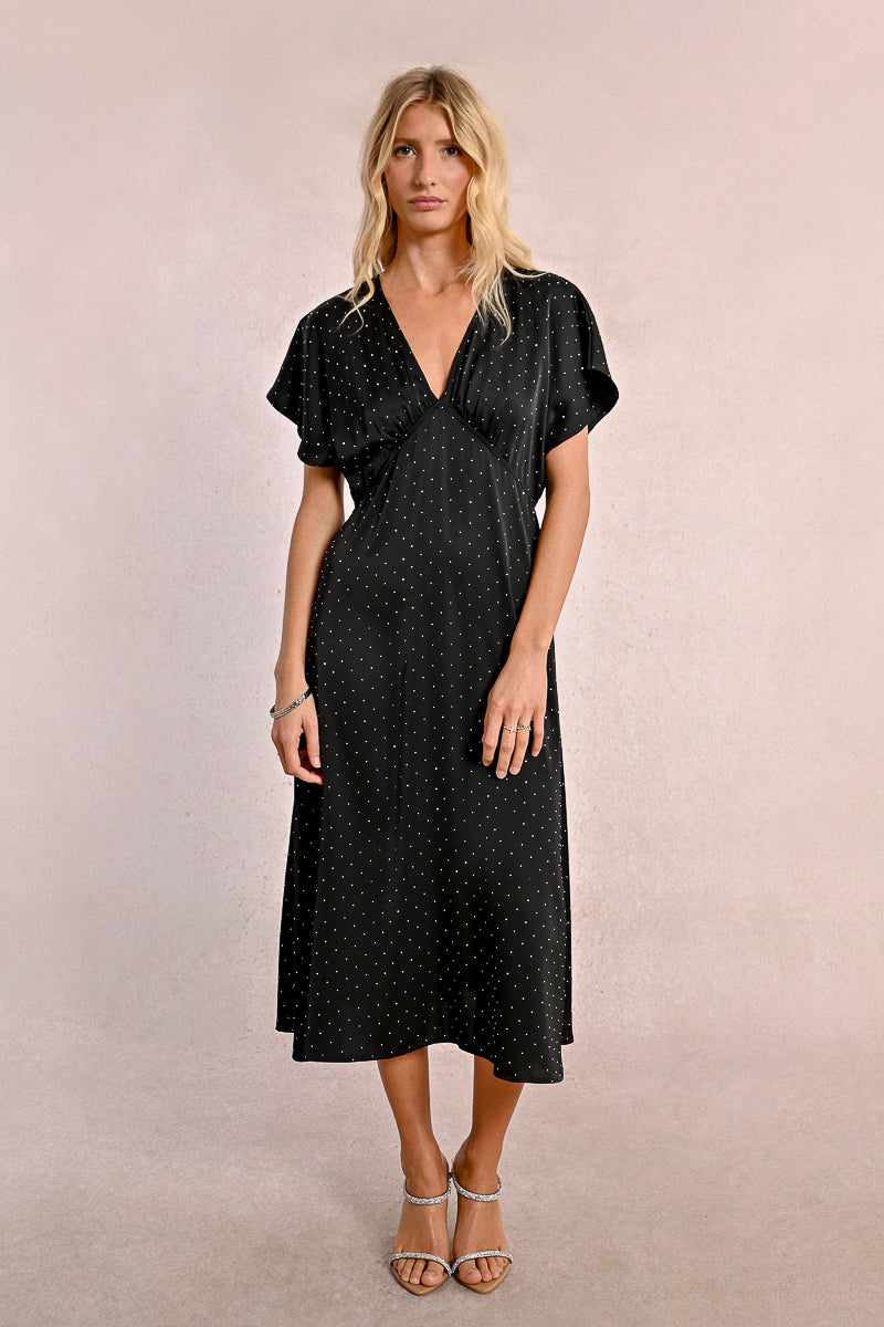 V-Neck Bling Dress