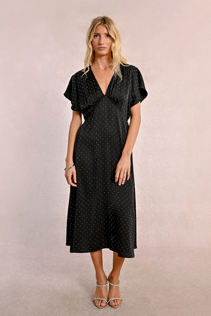 V-Neck Bling Dress