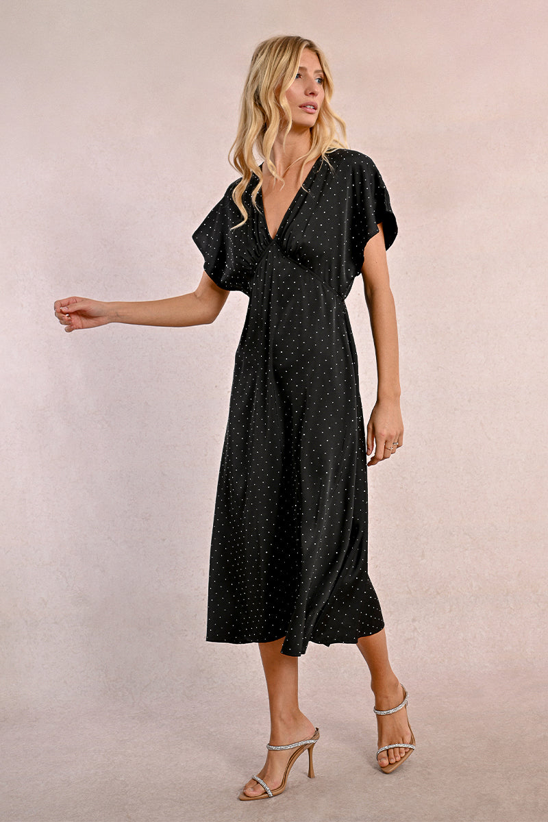 V-Neck Bling Dress