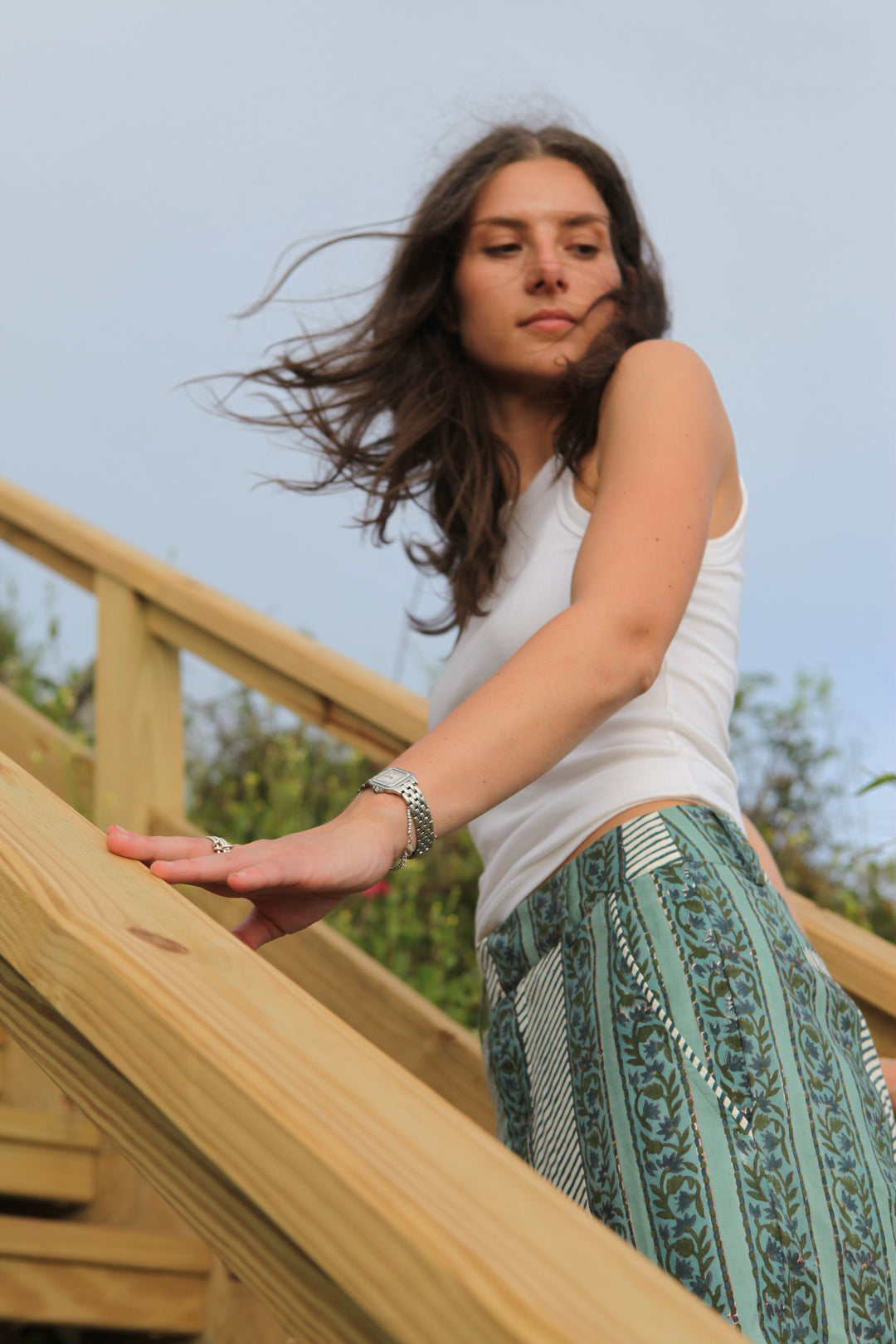 Edison Pant in Mystic Blue Stripe from KADOU Boutique