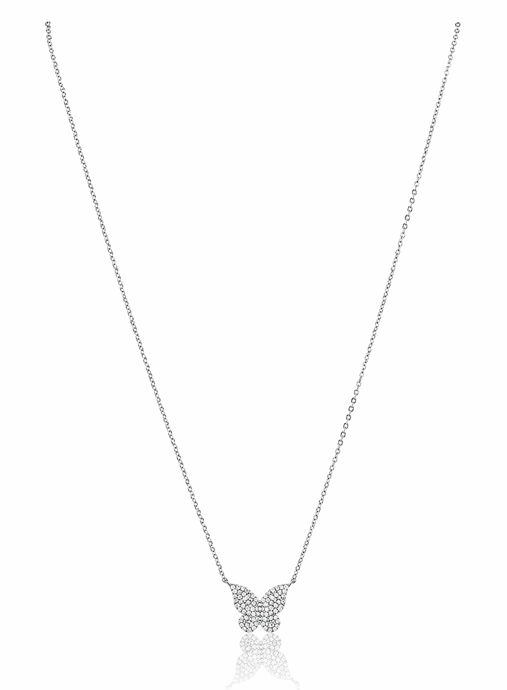 Elsie Pave Butterfly Necklace from KADOU Boutique