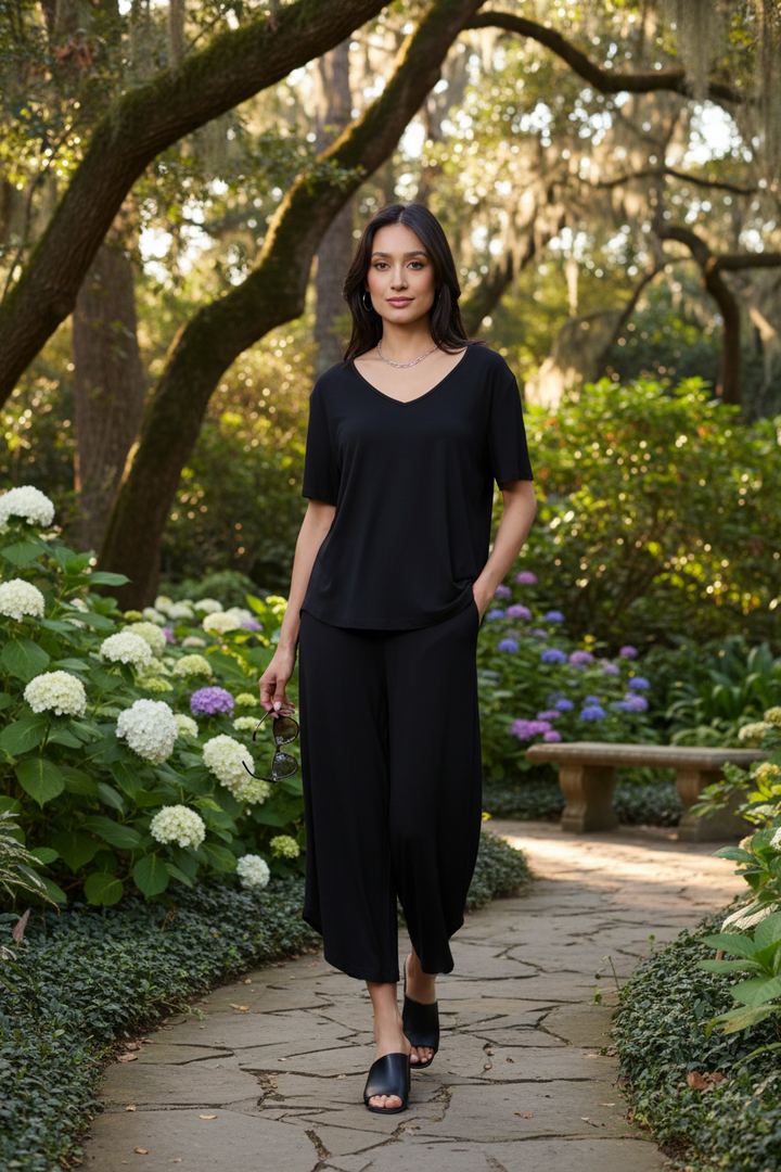 Breathable Bamboo Capri Pants