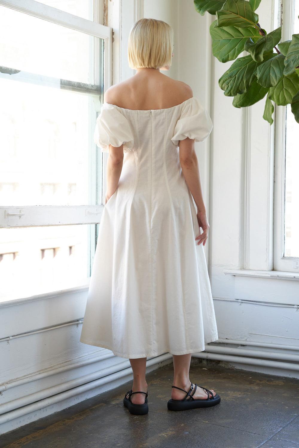 Protecting My Peace Woven Midi Dress from KADOU Boutique