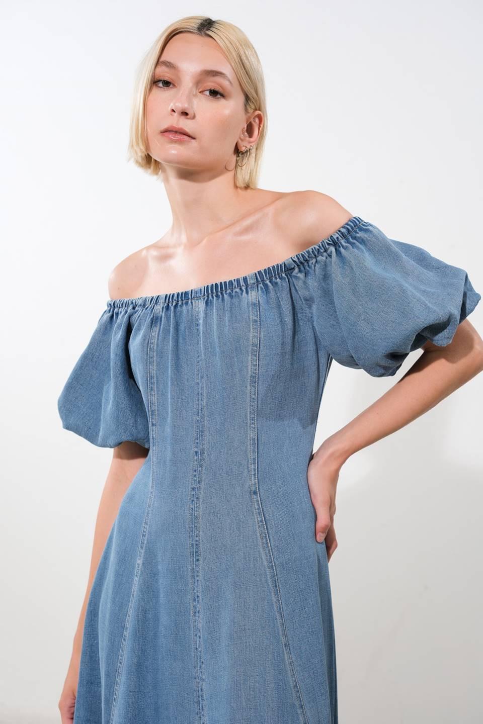 Coastal Cutie Tencel Midi Dress from KADOU Boutique