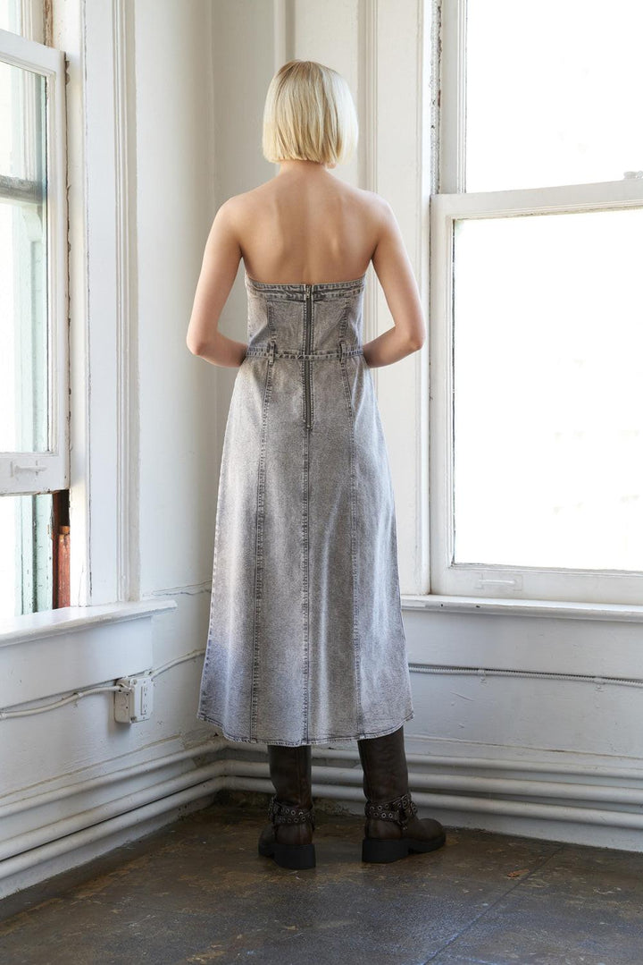 Secret Crush Twill Midi Dress from KADOU Boutique