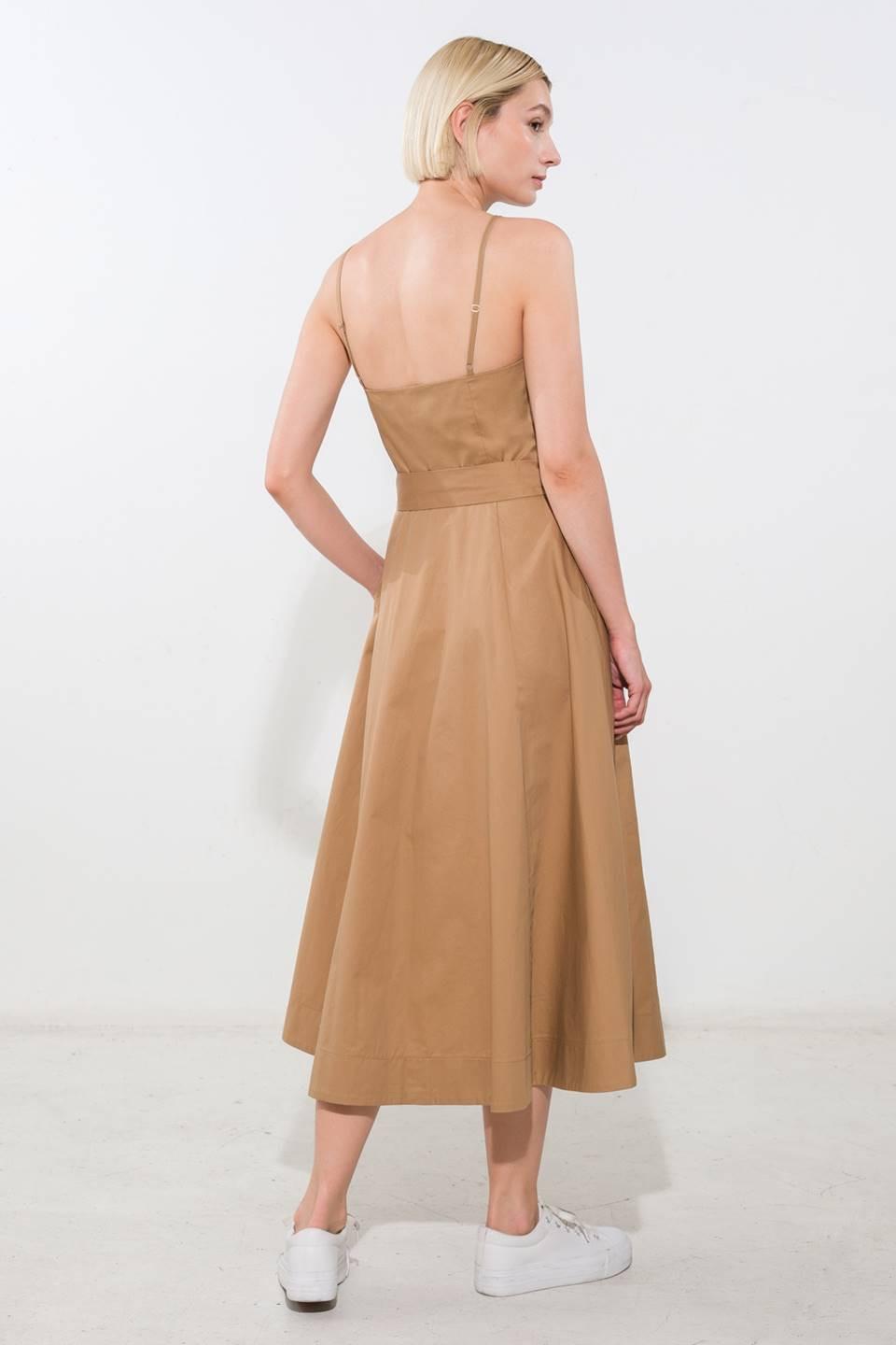 Proof of Perfection Woven Midi Dress from KADOU Boutique