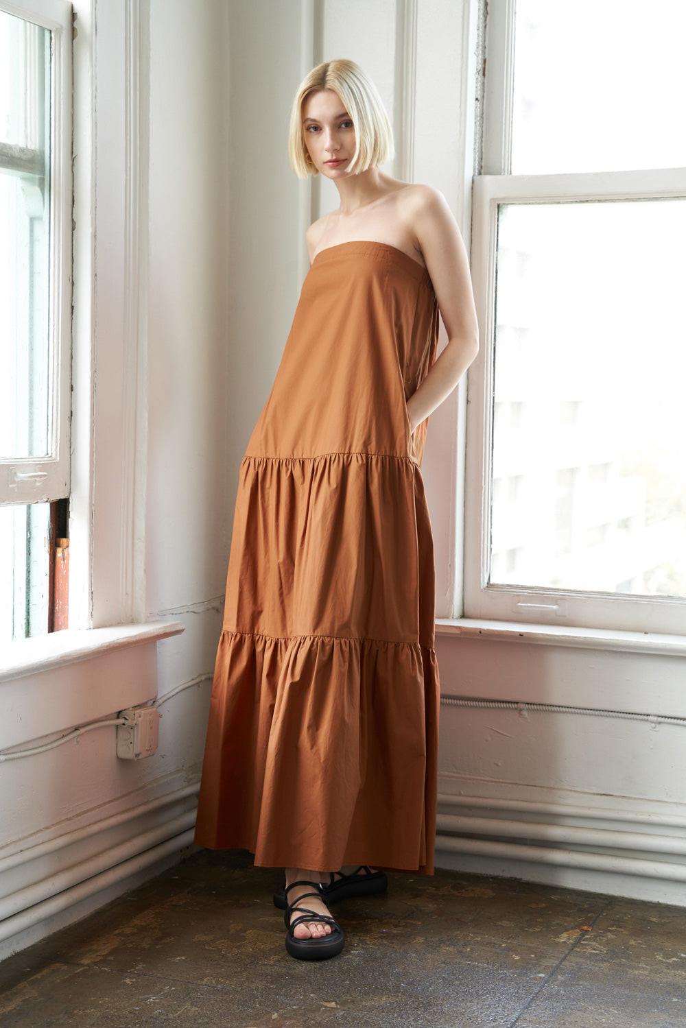 Girls Just Wanna Have Woven Maxi Dress from KADOU Boutique