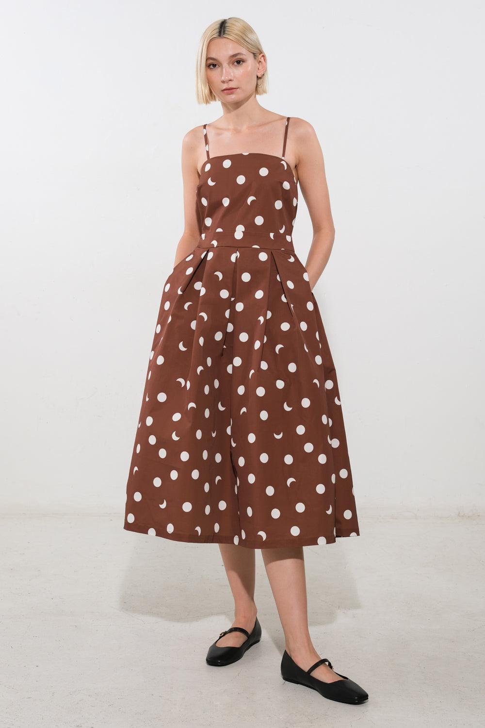 Harmony Horizon Woven Midi Dress from KADOU Boutique