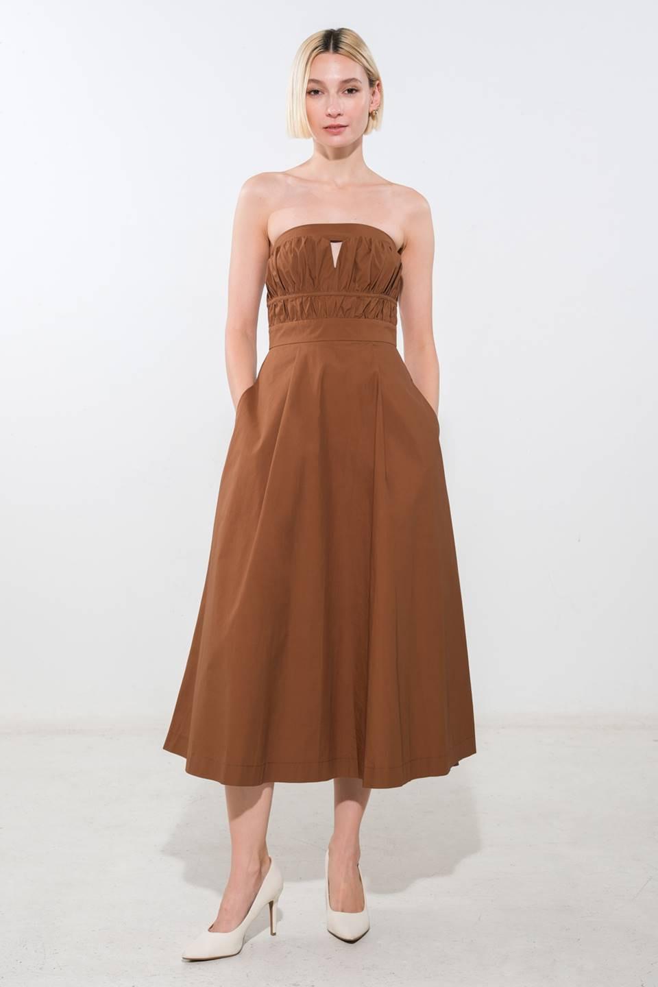 Mystic Muse Woven Midi Dress from KADOU Boutique