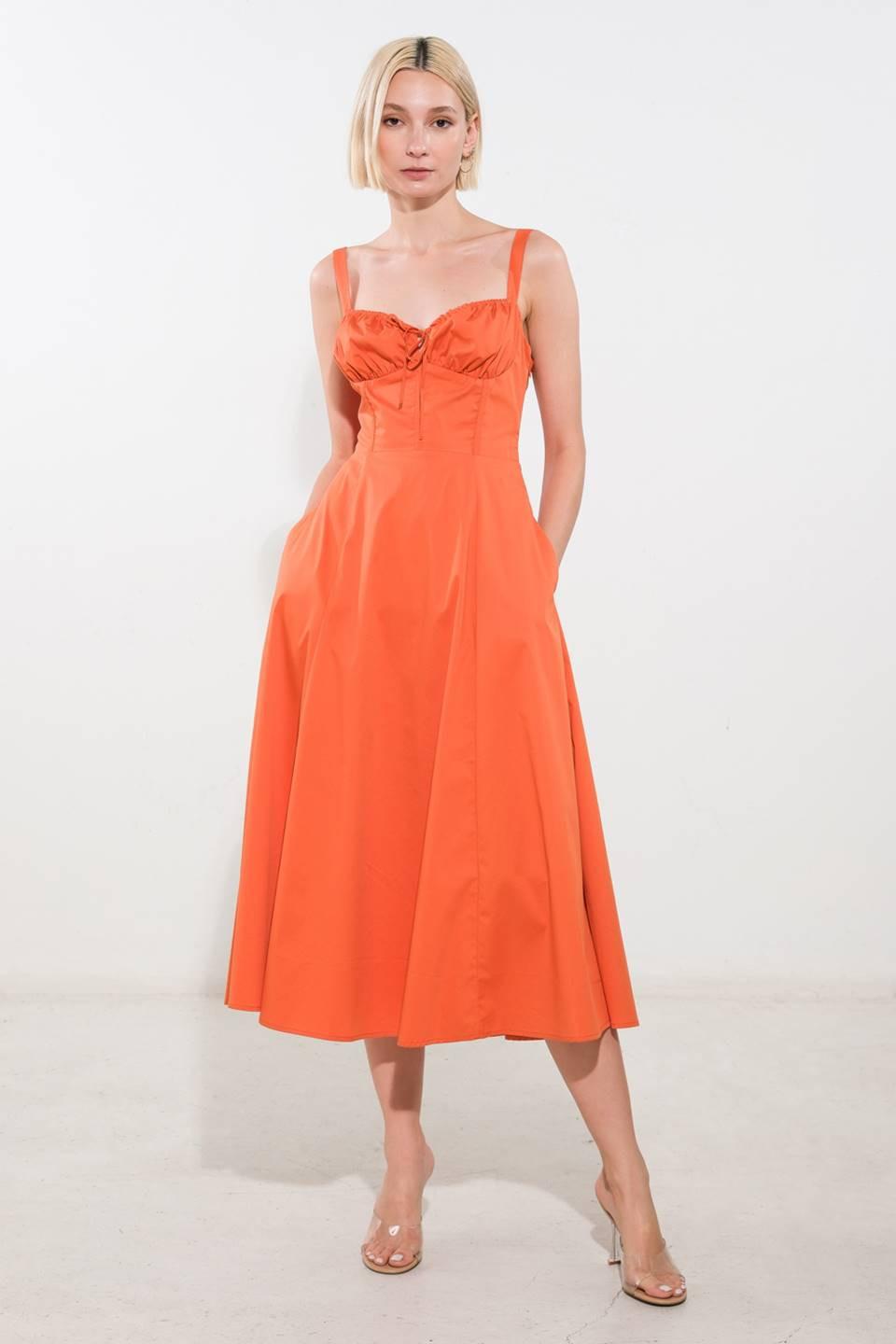 Oceanic Opulence Woven Midi Dress from KADOU Boutique