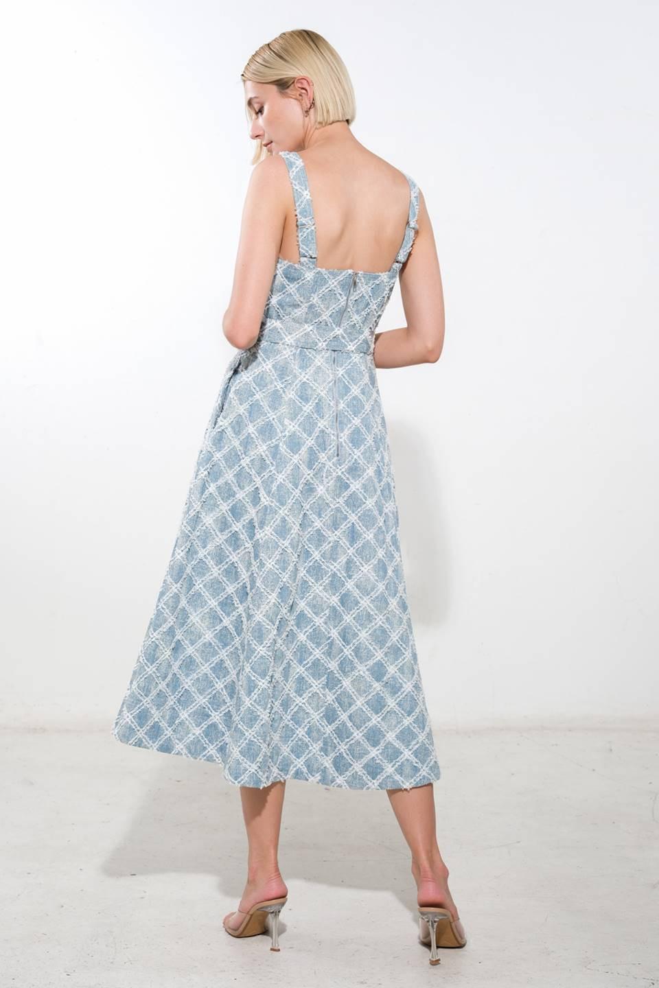 Made to Belive Denim Midi Dress from KADOU Boutique