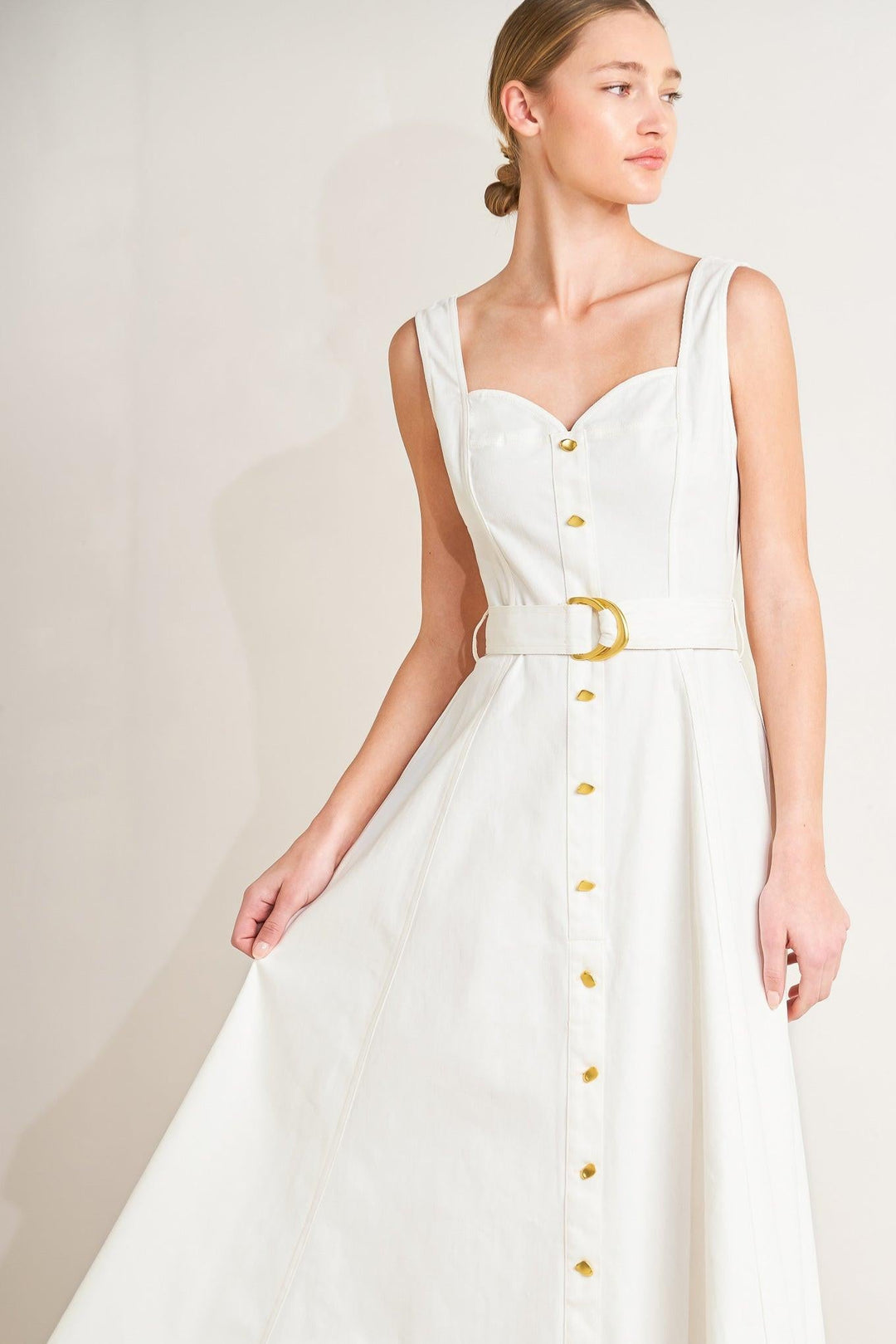 Bella Portofino woven midi dress from KADOU Boutique