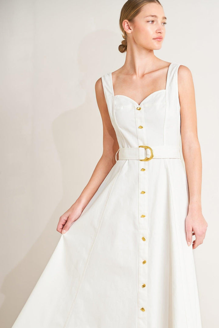 Bella Portofino woven midi dress from KADOU Boutique