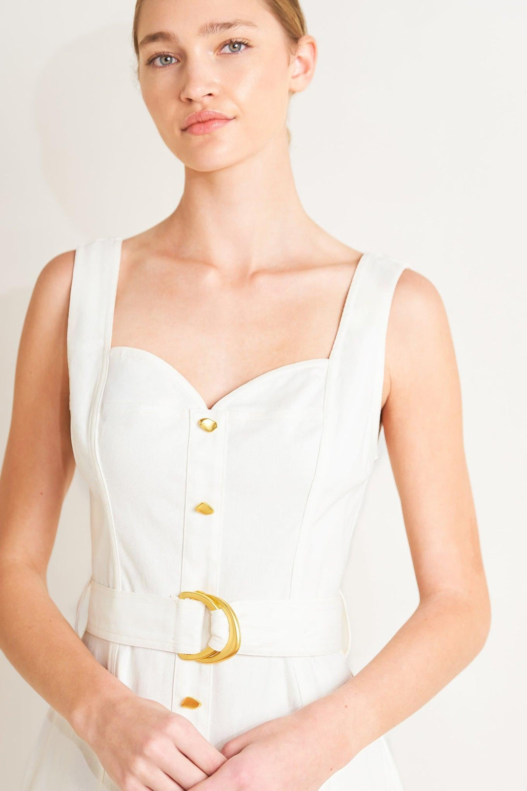 Bella Portofino woven midi dress from KADOU Boutique