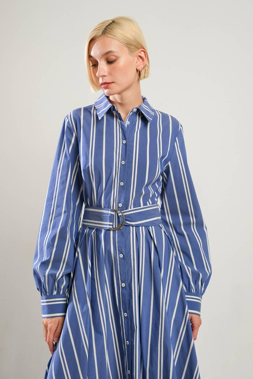 Petal Power Midi Shirt Dress from KADOU Boutique
