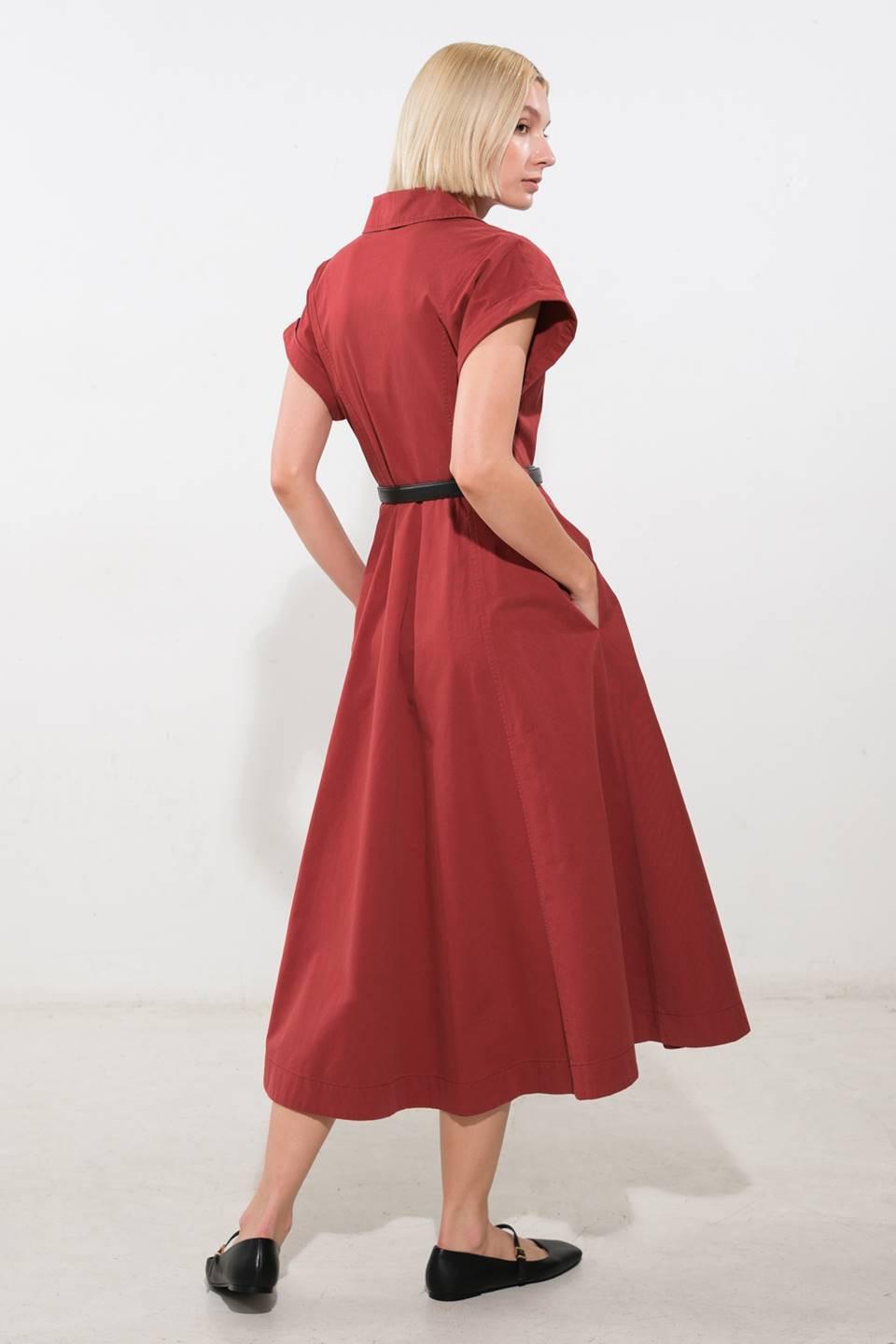 Perfect Balance Woven Midi Dress from KADOU Boutique