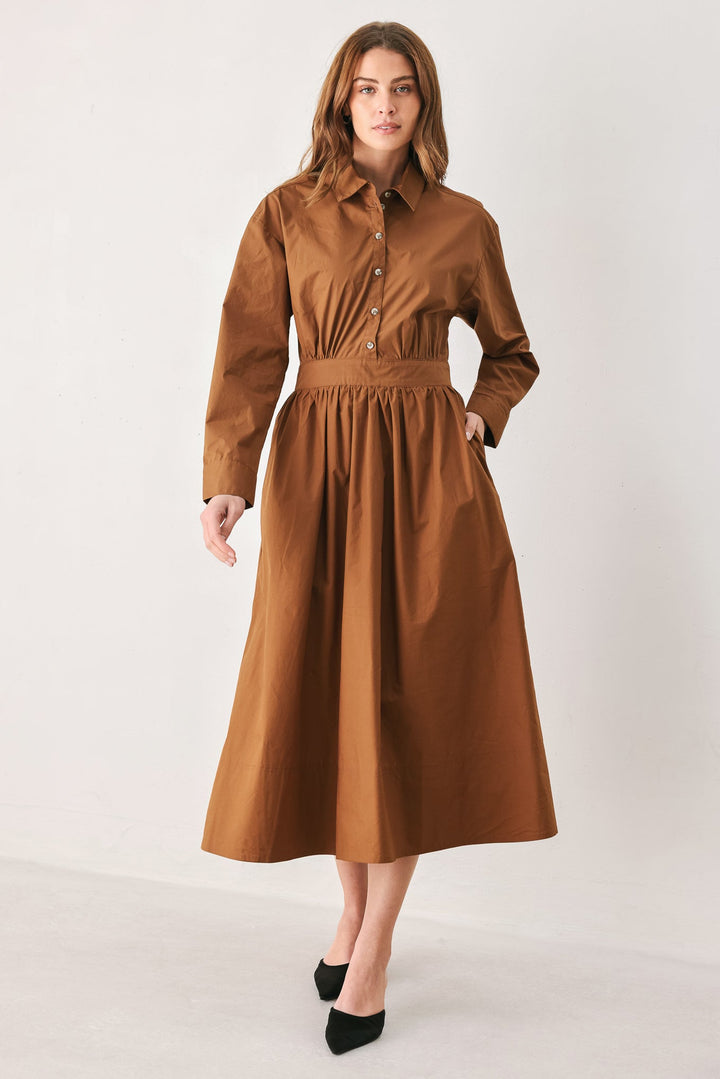 MEADOW MUSE WOVEN MIDI DRESS
