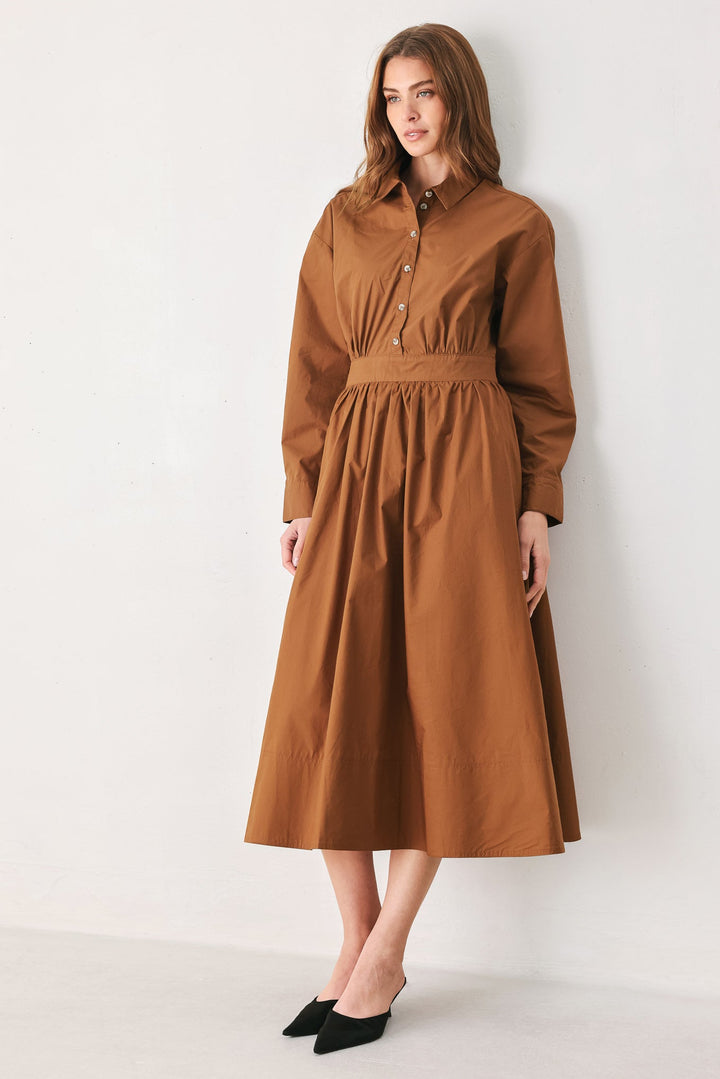 MEADOW MUSE WOVEN MIDI DRESS