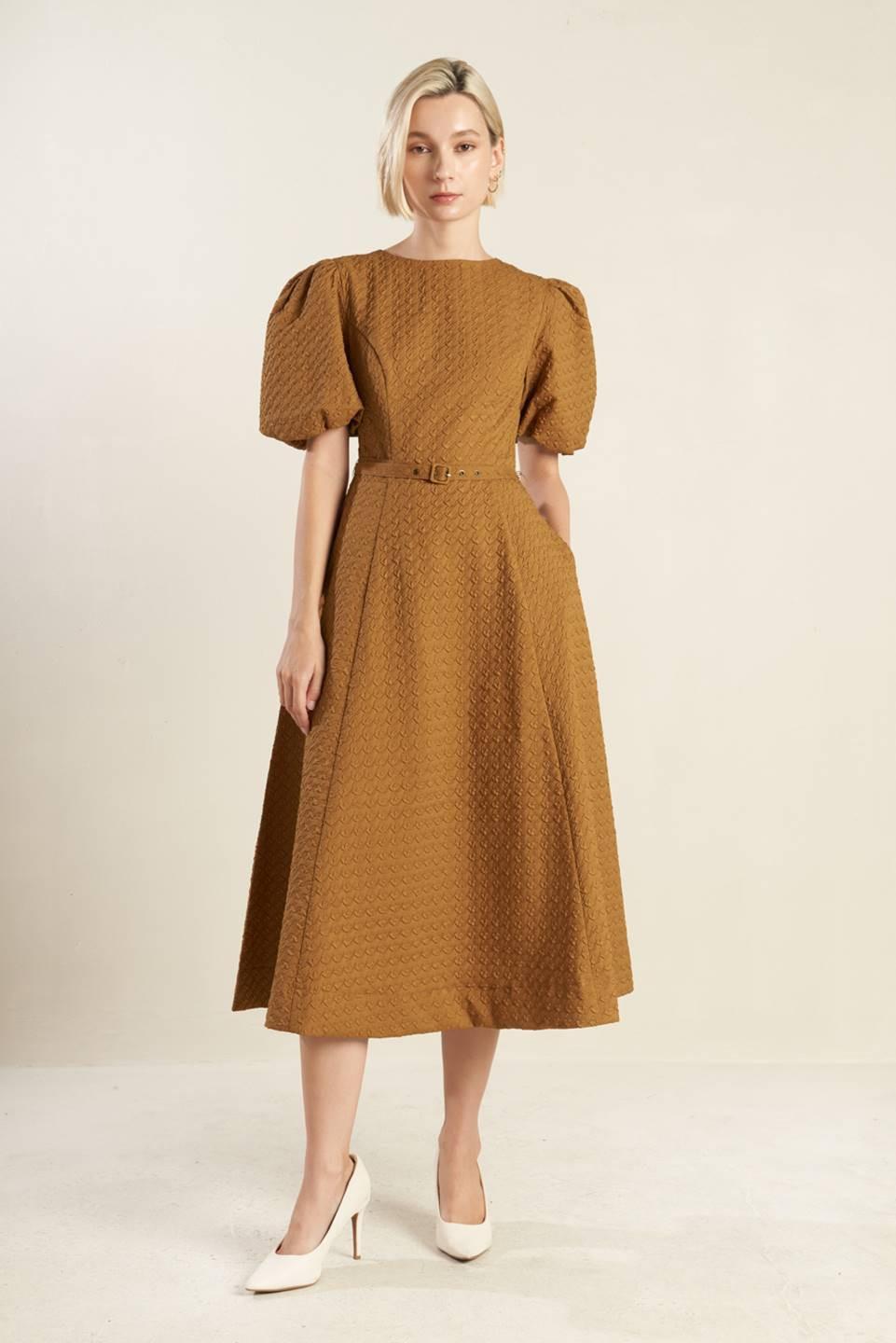 Can't Stop Me Woven Midi Dress from KADOU Boutique