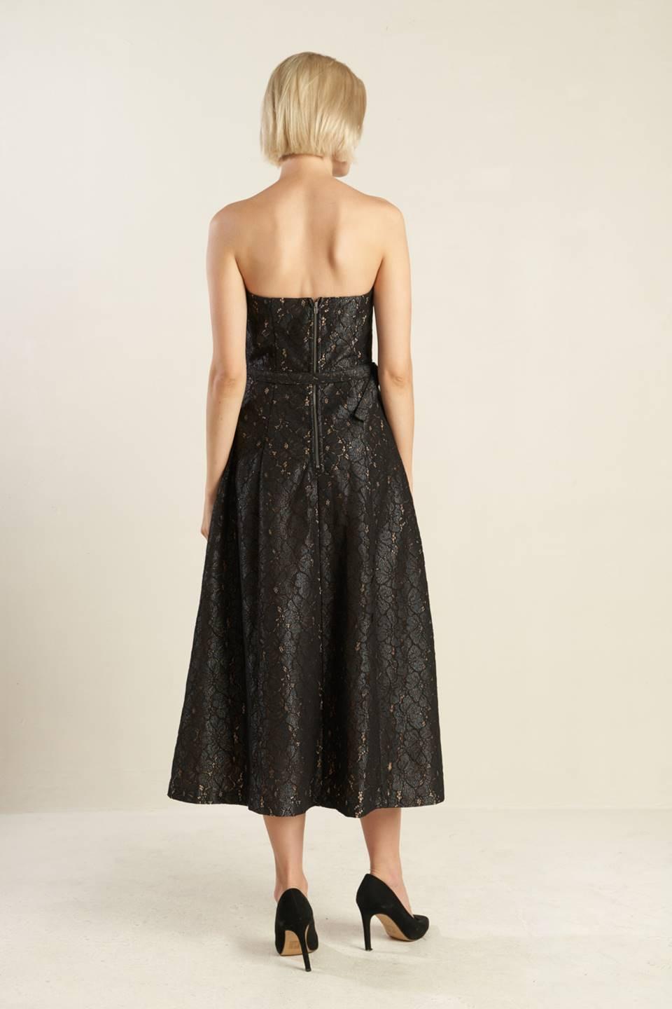 The Truth Is Woven Lace Midi Dress from KADOU Boutique