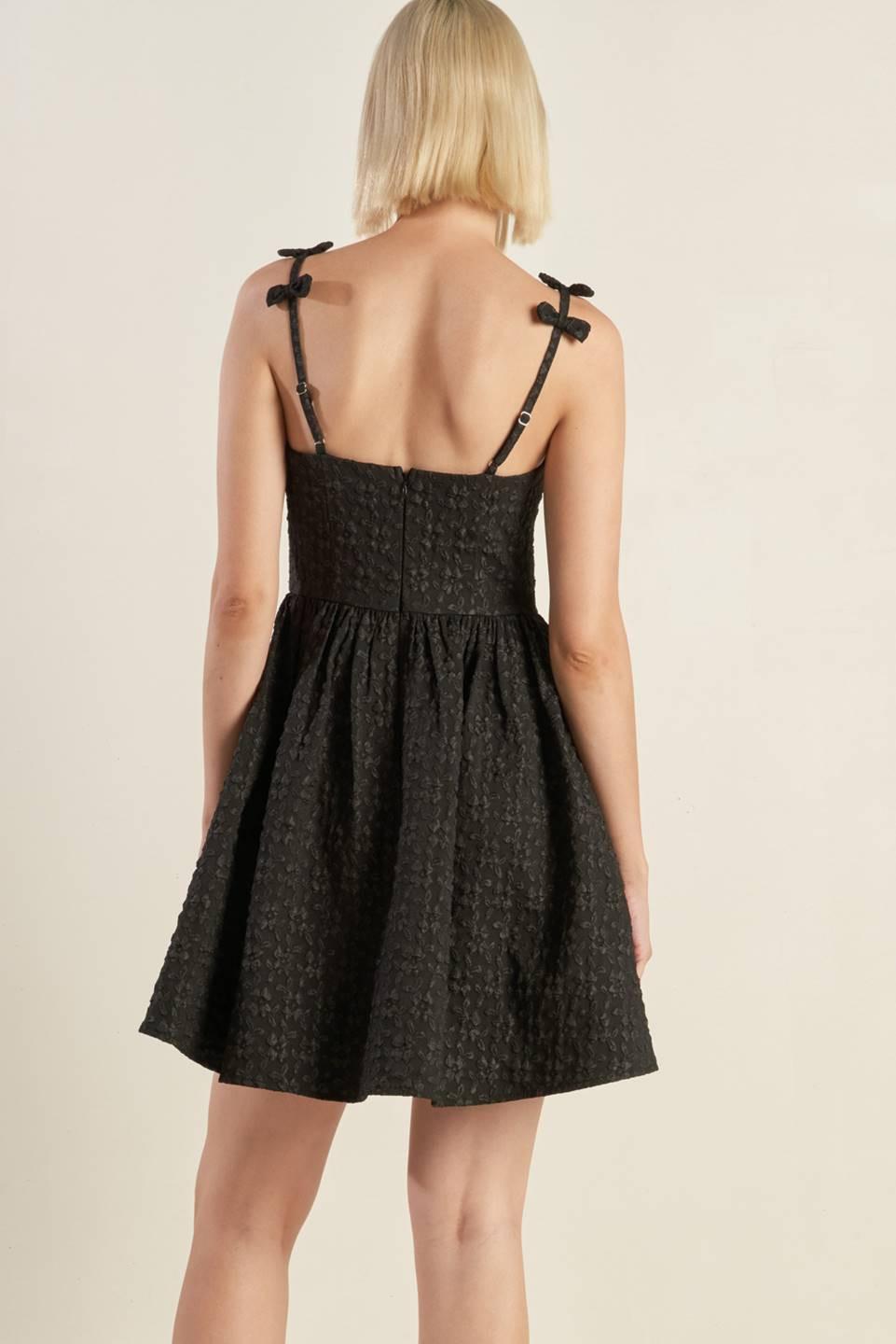 Coveted Sweetness Woven Lace Midi Dress from KADOU Boutique