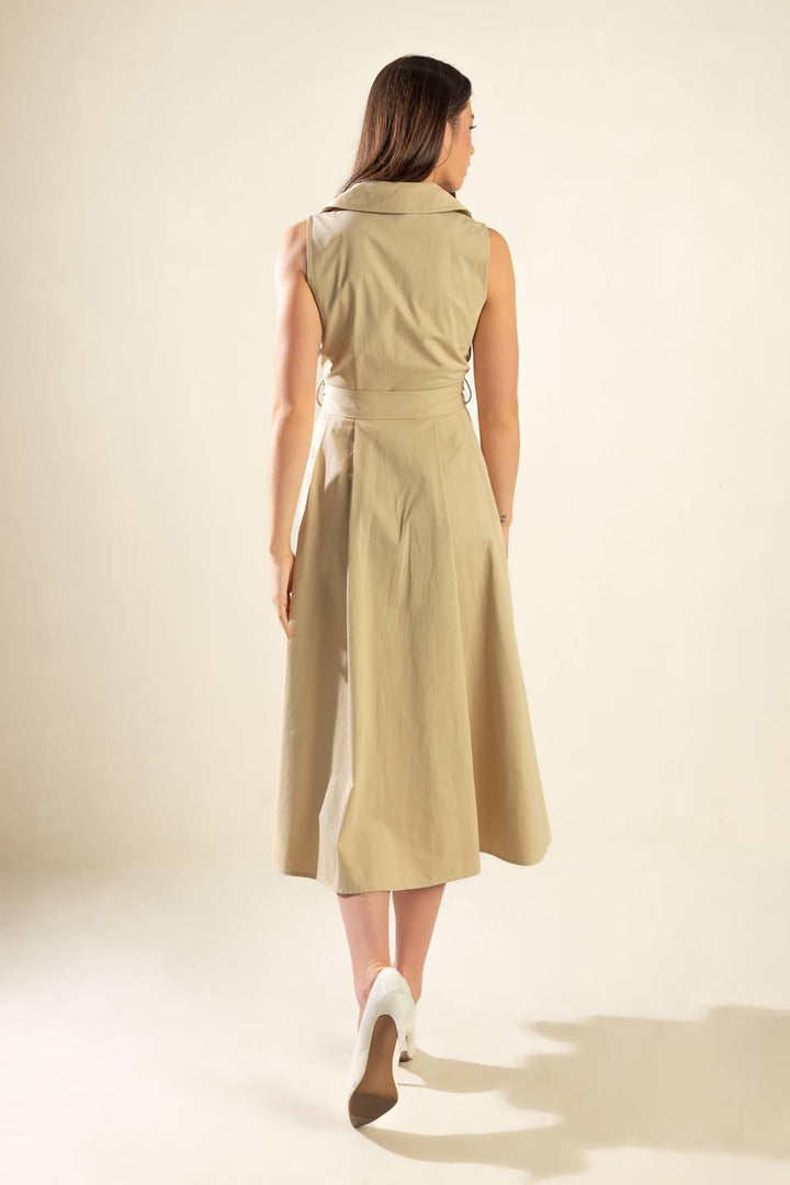 Ideal Approach Woven Midi Dress from KADOU Boutique