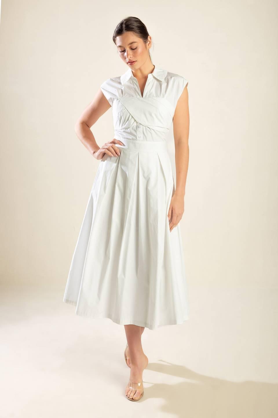 Dreamy Impression Woven Midi Dress from KADOU Boutique