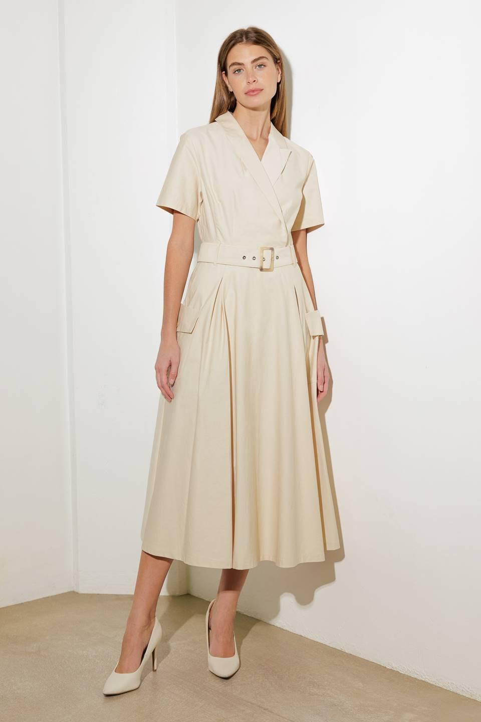 Lost in the Stars Woven Midi Dress from KADOU Boutique