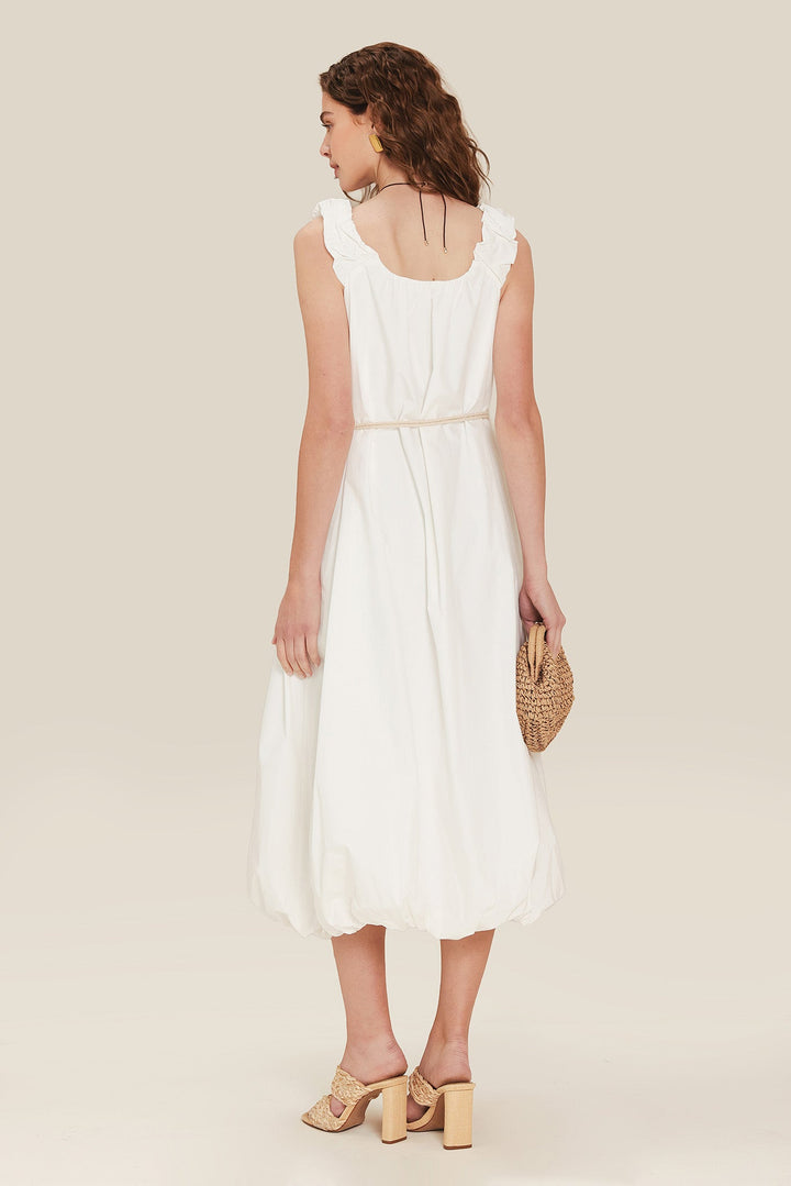 Riverside Sips Woven Midi Dress from KADOU Boutique