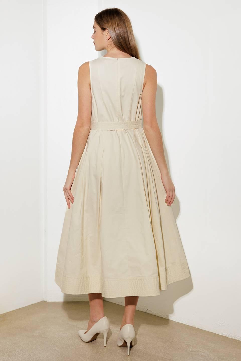 Over the Waters Woven Midi Dress from KADOU Boutique