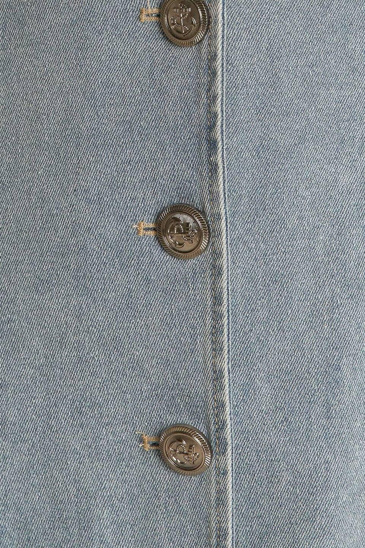 NAUTICAL &amp; NICE DENIM MIDI DRESS