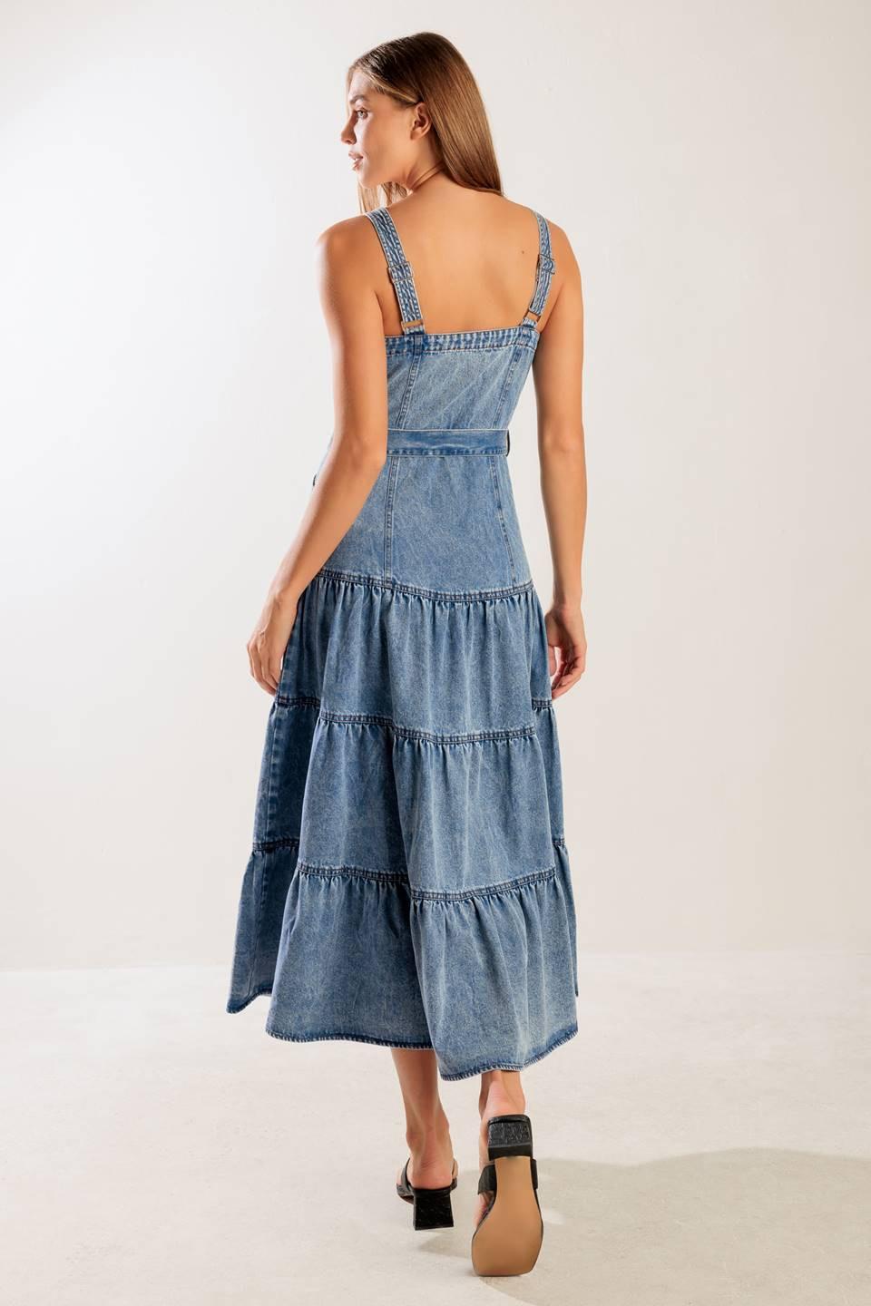 Sunshine State of Mind Indigo Denim Dress from KADOU Boutique