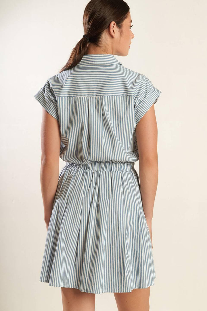 Champagne Toast Woven Mini Dress from KADOU Boutique