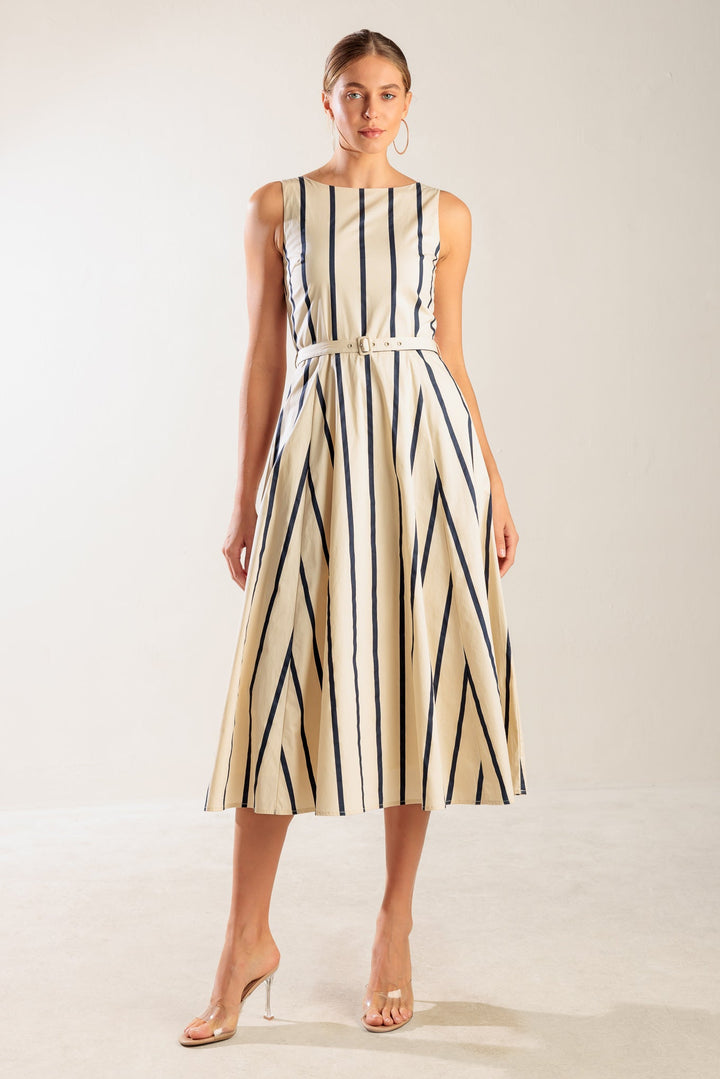 Sail Away Woven Midi Dress from KADOU Boutique