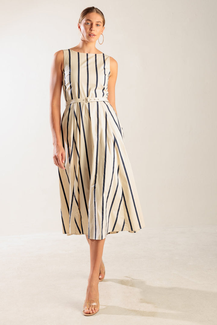 Sail Away Woven Midi Dress from KADOU Boutique
