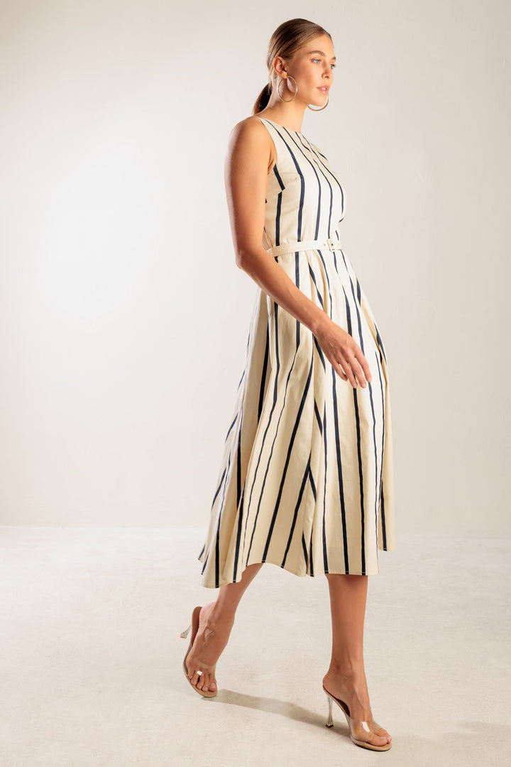 Sail Away Woven Midi Dress from KADOU Boutique
