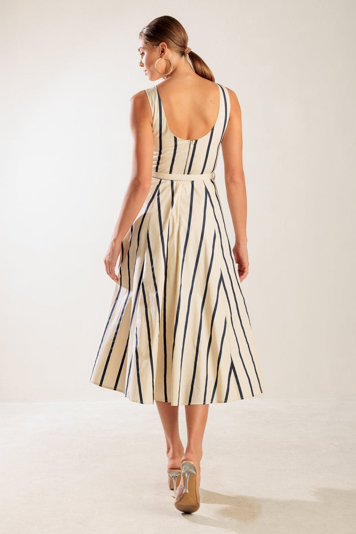 Sail Away Woven Midi Dress from KADOU Boutique