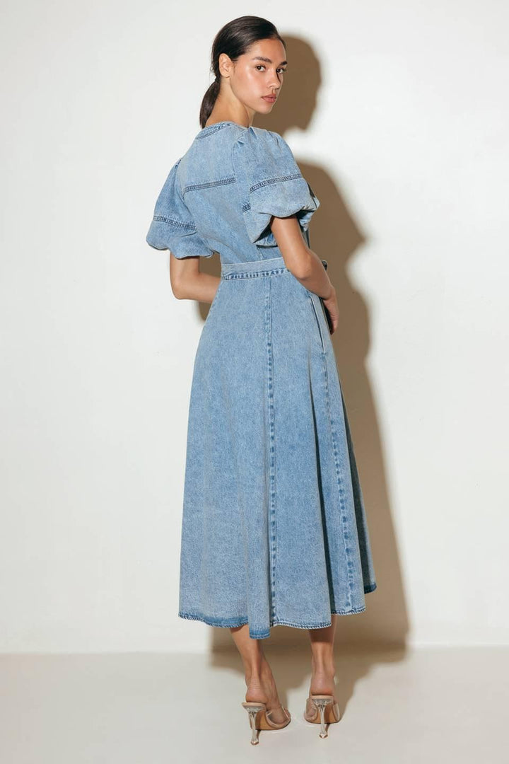Bareform Light Denim Midi Dress from KADOU Boutique