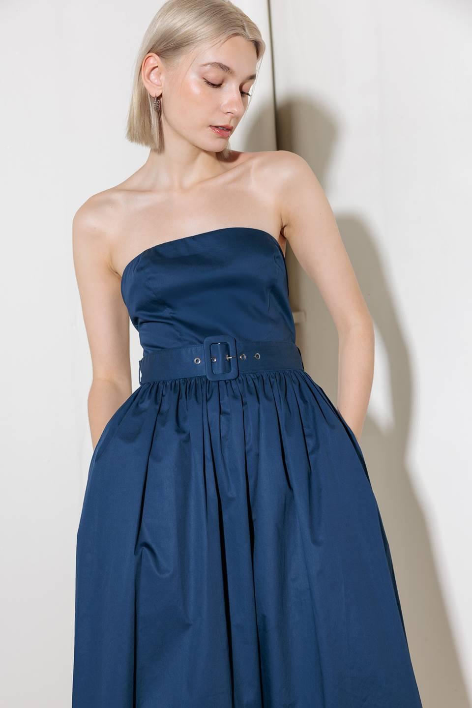 Endlessly Charming Woven Midi Dress from KADOU Boutique