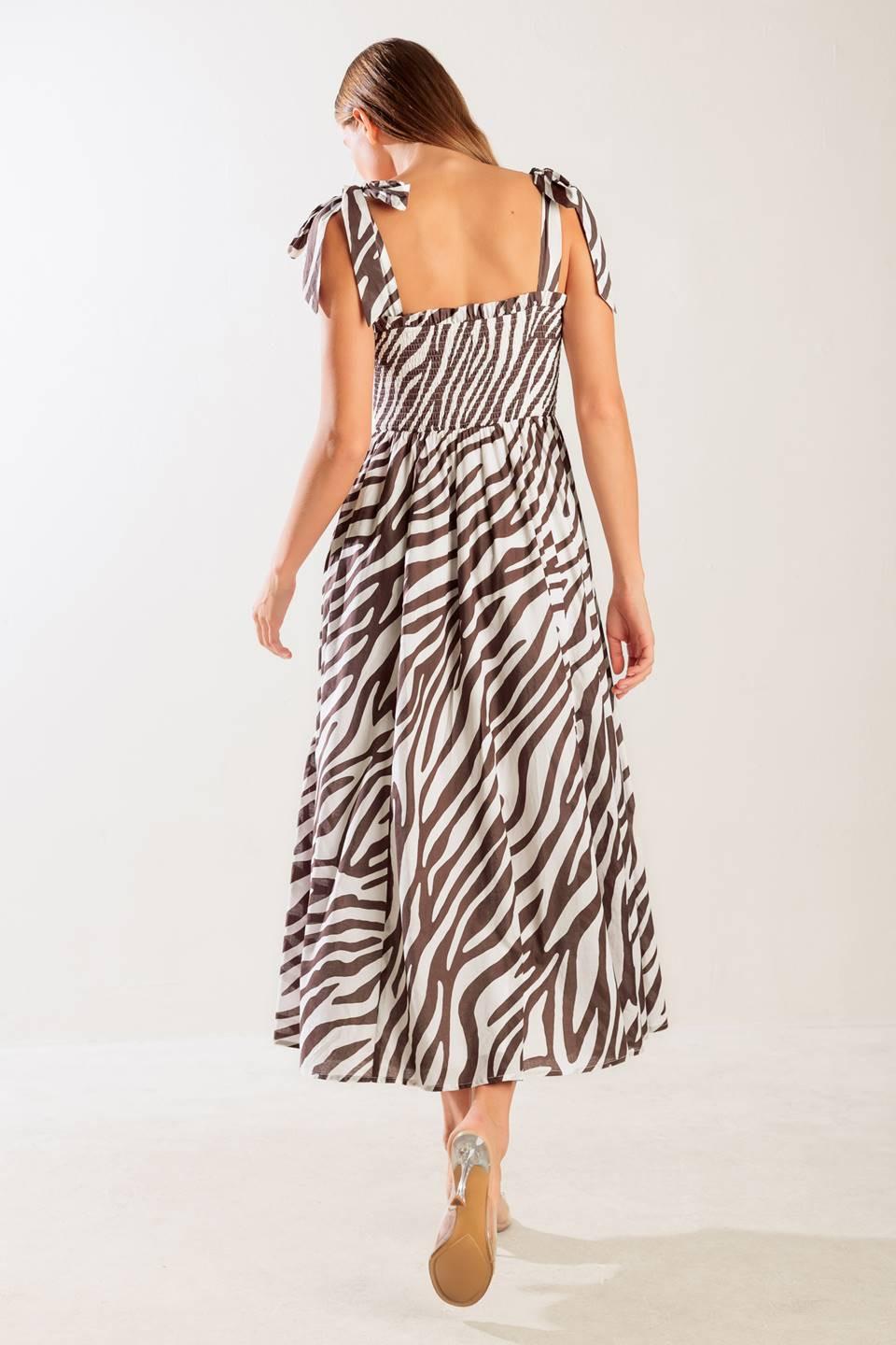 Dancing with the Woven Midi Dress from KADOU Boutique