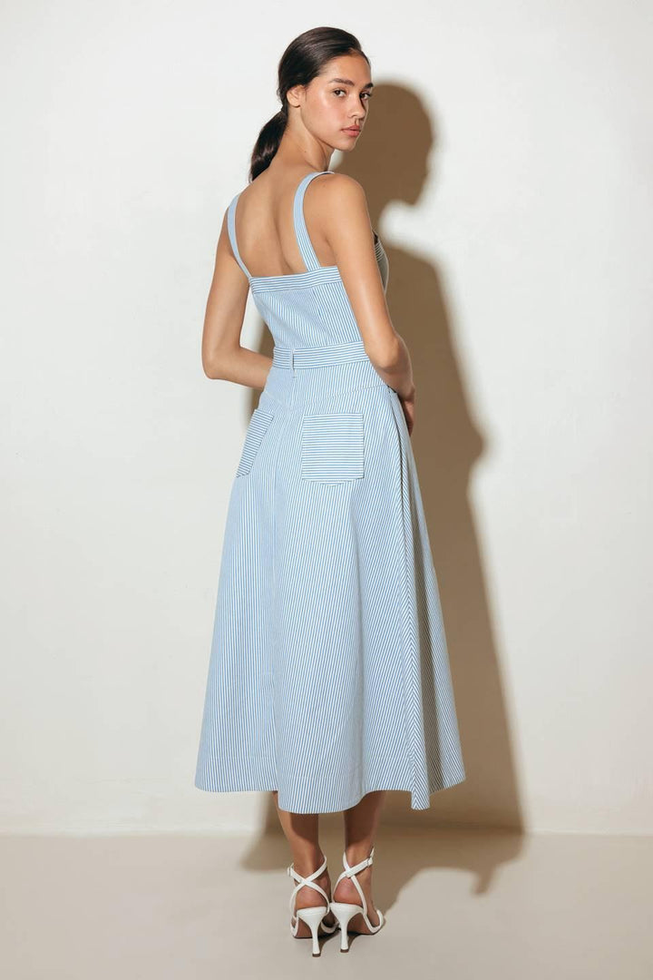 Carefree Daisy Woven Midi Dress from KADOU Boutique