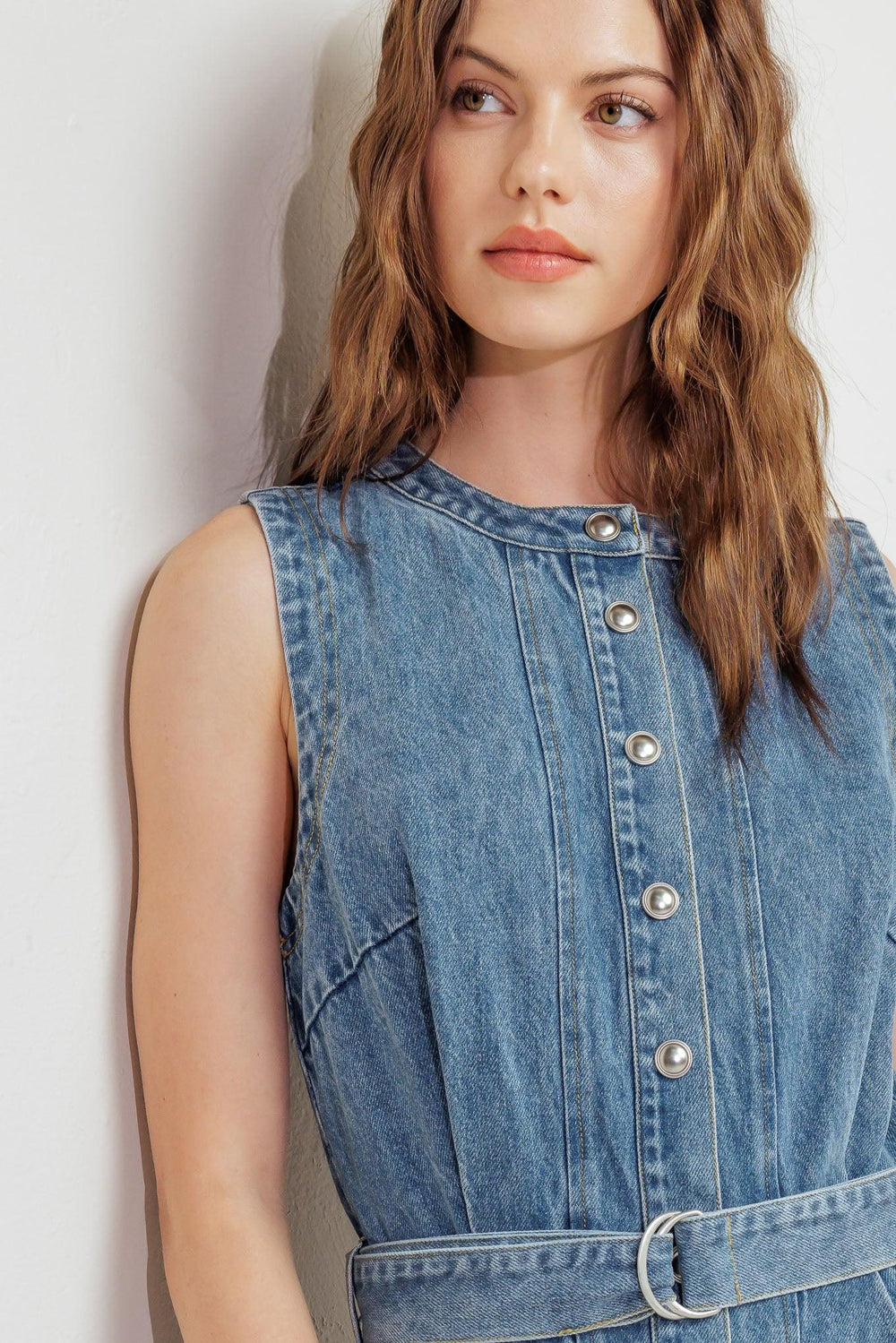 Midnight Rodeo Denim Midi Dress from KADOU Boutique