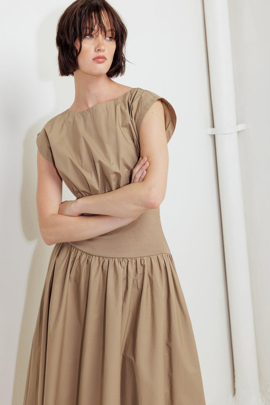 Dreamweaver Romantic Woven Midi Dress from KADOU Boutique