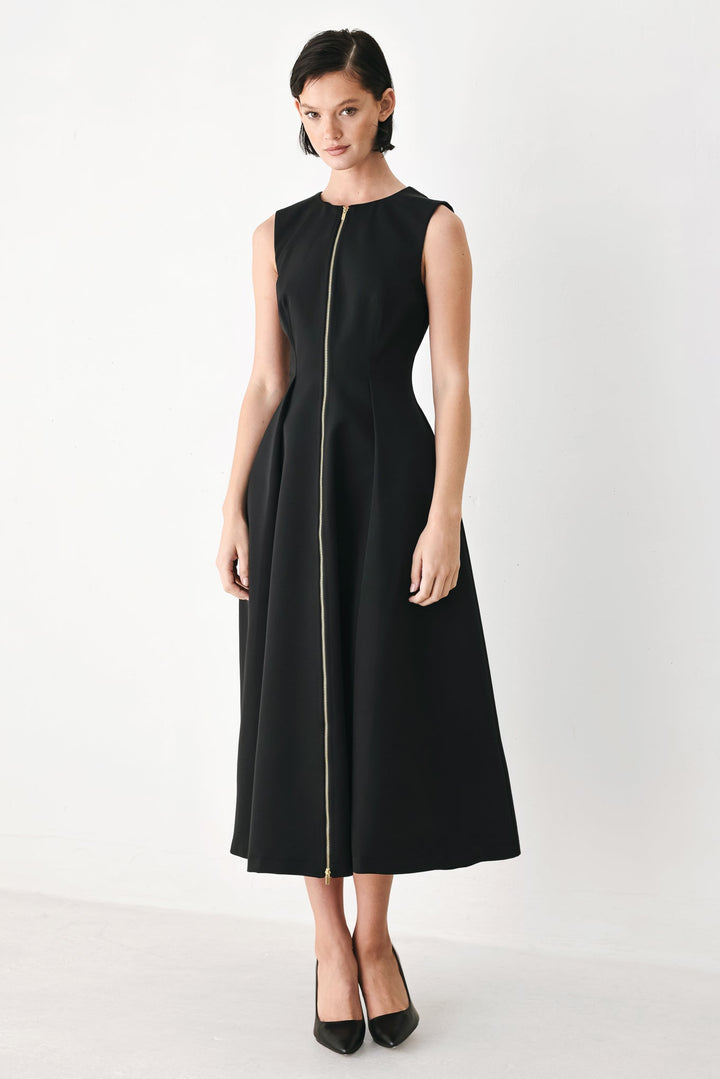 Clay Modern Sway Woven Midi Dress from KADOU Boutique