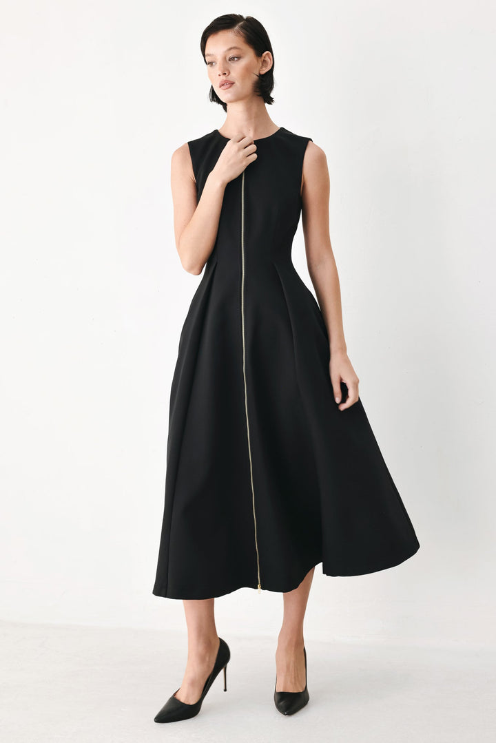 Clay Modern Sway Woven Midi Dress from KADOU Boutique