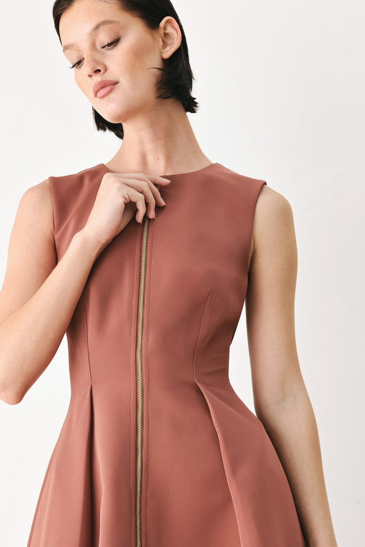 Clay Modern Sway Woven Midi Dress from KADOU Boutique