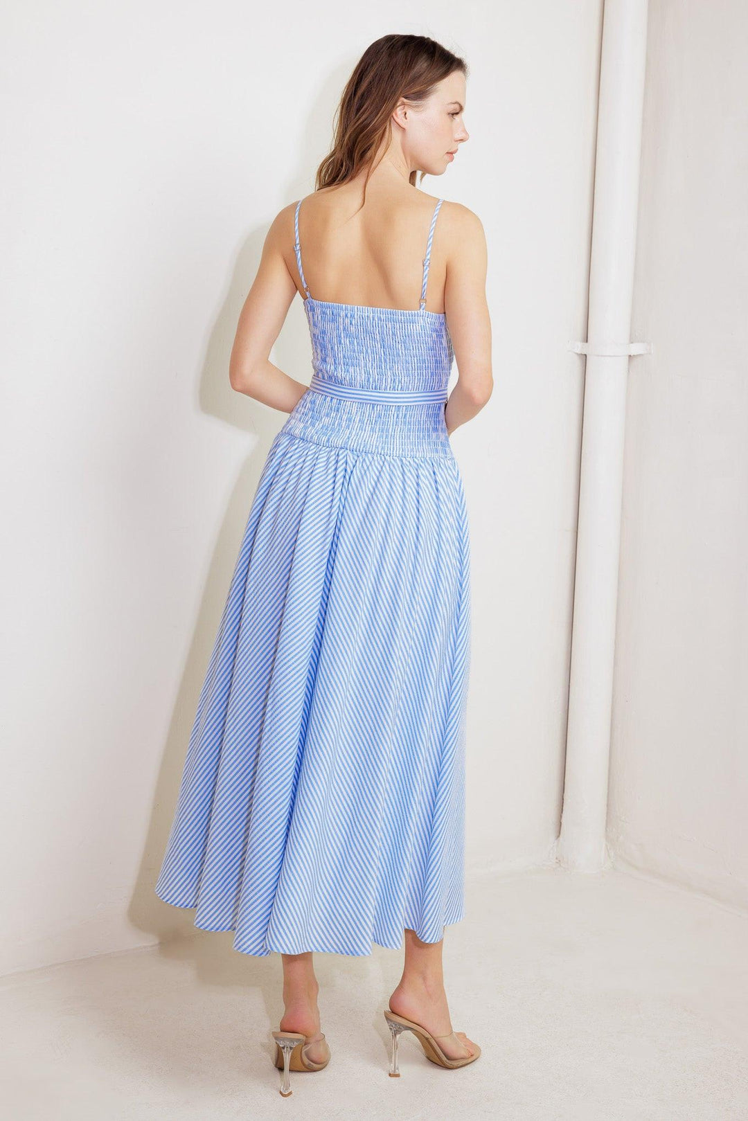 City Breeze Woven Midi Dress from KADOU Boutique