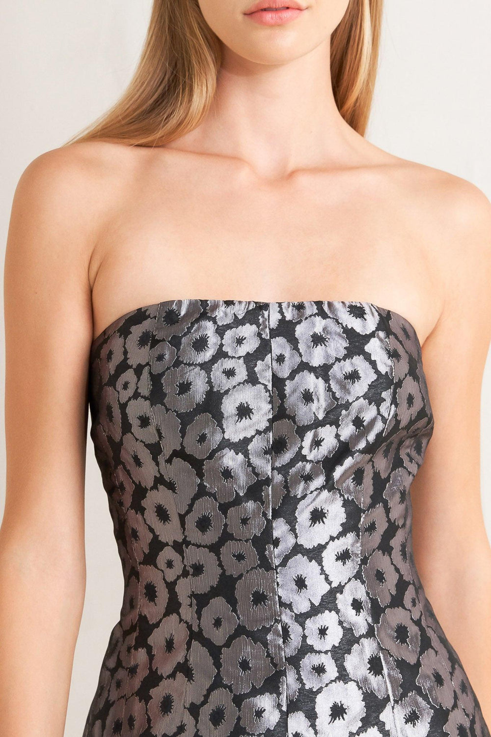 Shine On Me Woven Jacquard Mini Dress from KADOU Boutique